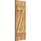 Ekena Millwork Joined Board-n-Batten Shutters w/Z-Bar, Rough Sawn Western Red Cedar, 10 3/4W x 29H, PR RBJ06Z11X029RWR - alternate 4